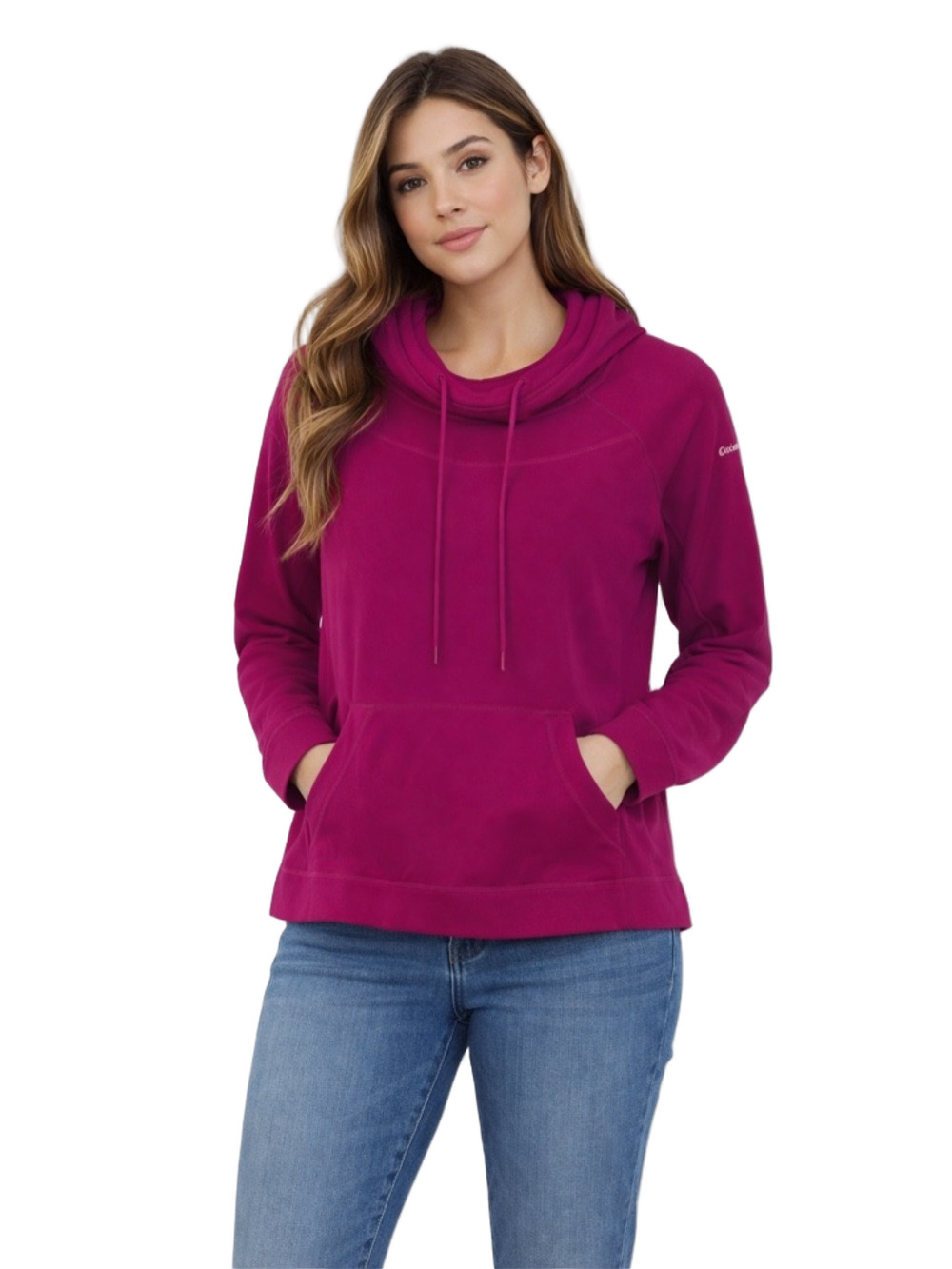 Columbia Magenta Hoodie drawstring sweatshirt